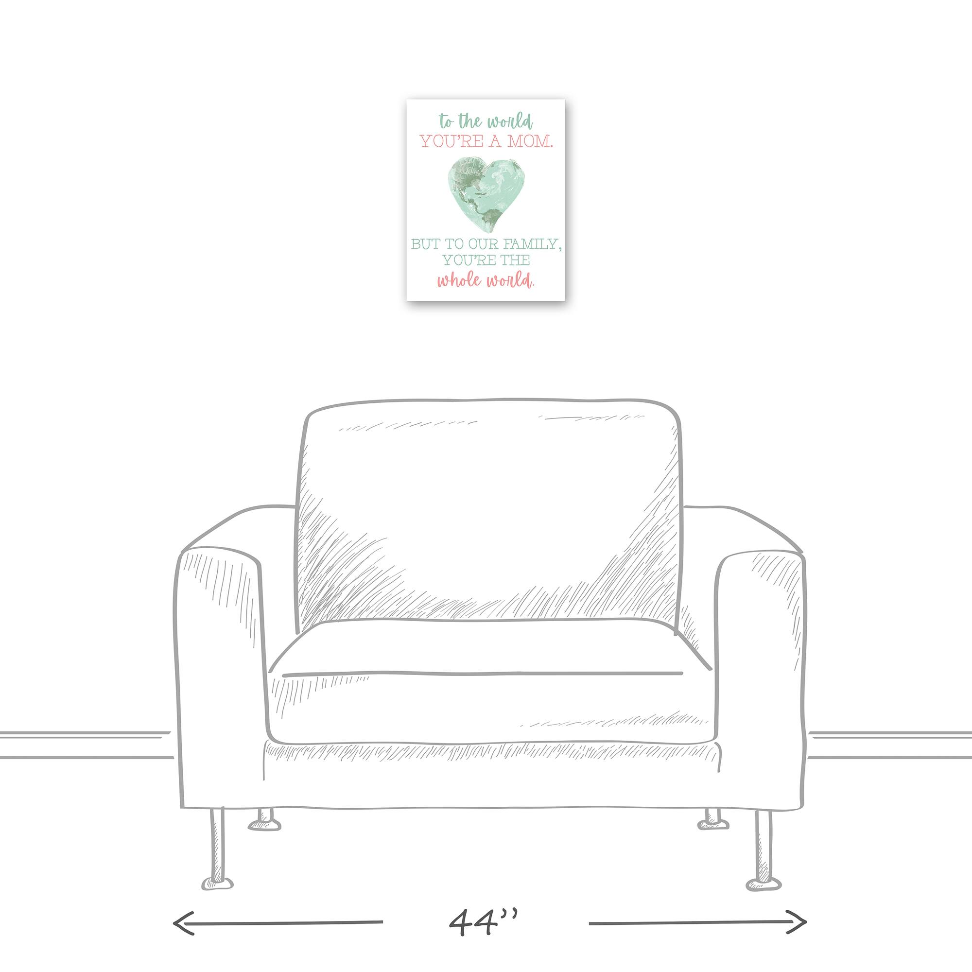 To Our Family You are the World Canvas Wall Art